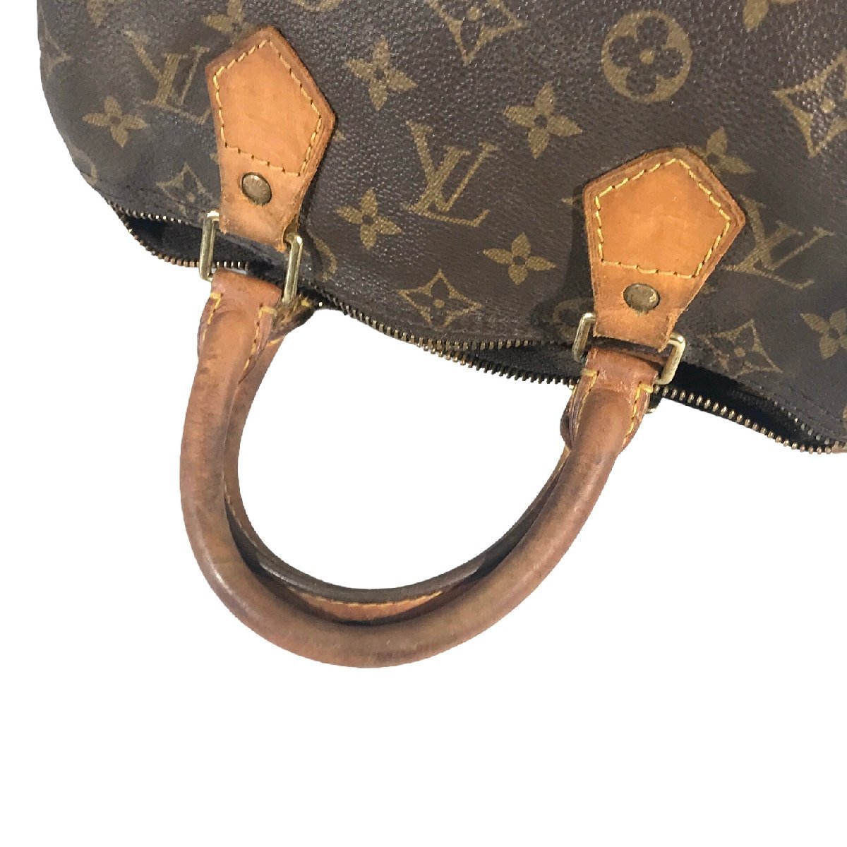 【1円～】 ルイ・ヴィトン LOUIS VUITTON ハンドバッグ ミニボストン スピーディ25 M41528 SP1927 モノグラム レザー ブラウン 中古_画像5