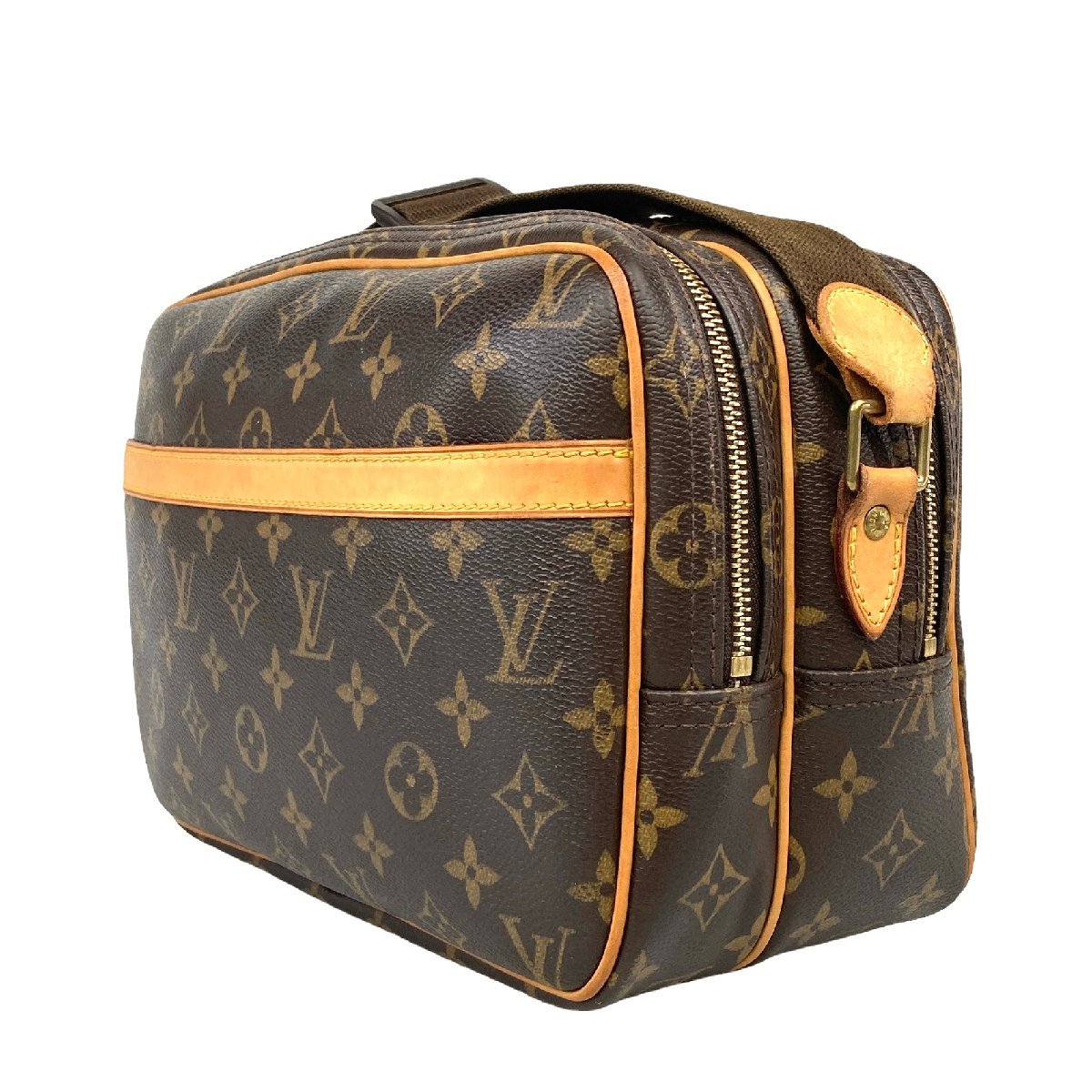 【1円～】 ルイヴィトン LOUIS VUITTON バッグ ショルダーバッグ リポーターPM M45254 SP4009 モノグラム PVC レザー ブラウン 中古_画像3