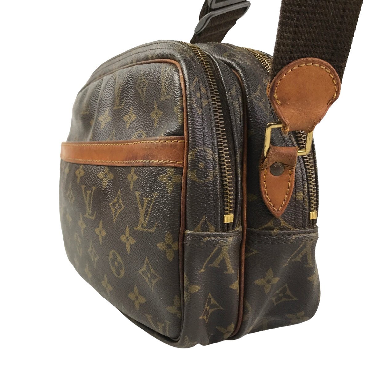 【1円～】 ルイヴィトン LOUIS VUITTON バッグ ショルダーバッグ リポーターPM M45254 SP1916 モノグラム PVC レザー ブラウン 中古_画像3