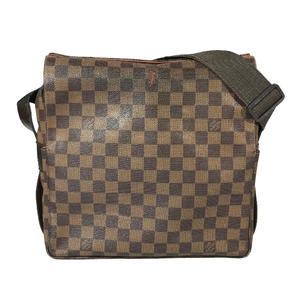 【1円～】ルイヴィトン LOUIS VUITTON バッグ ショルダーバッグ ダミエ エベヌ ナヴィグリオ N45255 レザー ブラウン 中古_画像1