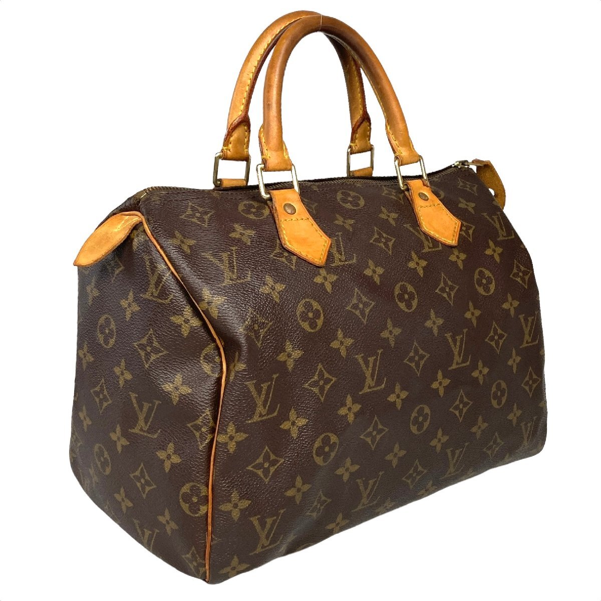 【1円～】 ルイヴィトン Louis Vuitton バッグ ハンドバッグ ボストンバッグ スピーディ30 M41526 SP1912 モノグラム レザー ブラウン 中古_画像2