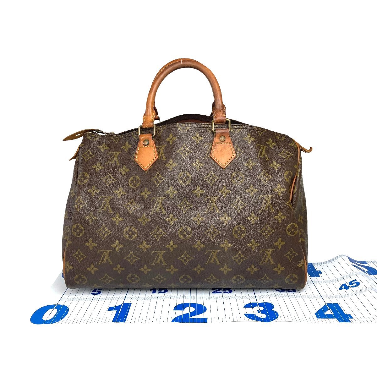 【1円～】ルイヴィトン LOUIS VUITTON バッグ ボストンバッグ ハンドバッグ スピーディ35 モノグラム M41524 ブラウン 中古_画像4