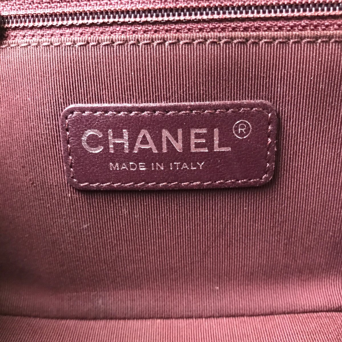 【1円～】 シャネル CHANEL CoCo Boy バッグ ショルダーバッグ チェーンショルダー カメラバック ミニ レッド １番台 ゴールド金具 中古_画像7