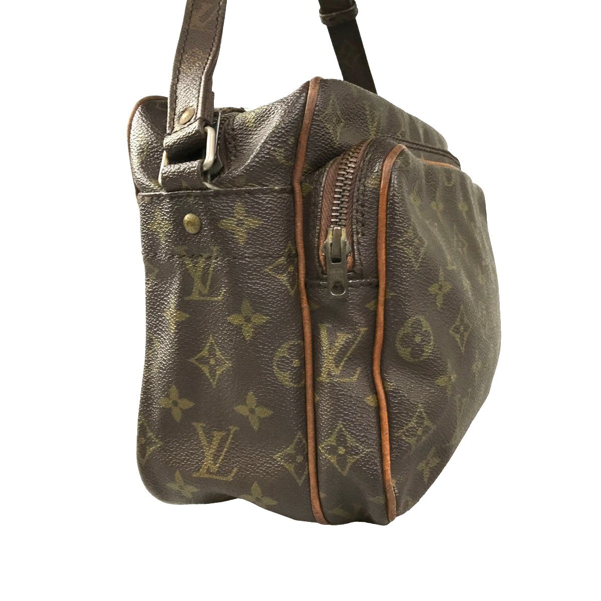 【1円～】ルイヴィトン Louis Vuitton バッグ ショルダーバッグ モノグラム ナイル 旧型 M45244 ブラウン レザー 中古_画像2