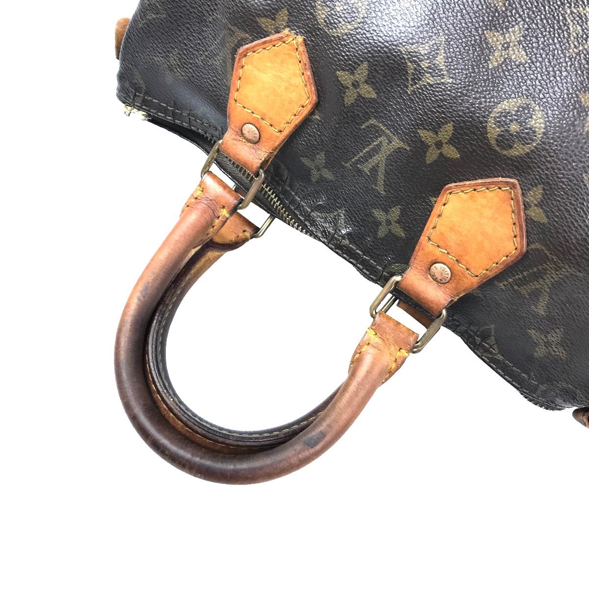 【1円～】 ルイ・ヴィトン LOUIS VUITTON ハンドバッグ ボストンバッグ スピーディ25 M41528 MI8912 モノグラム レザー ブラウン 中古_画像5