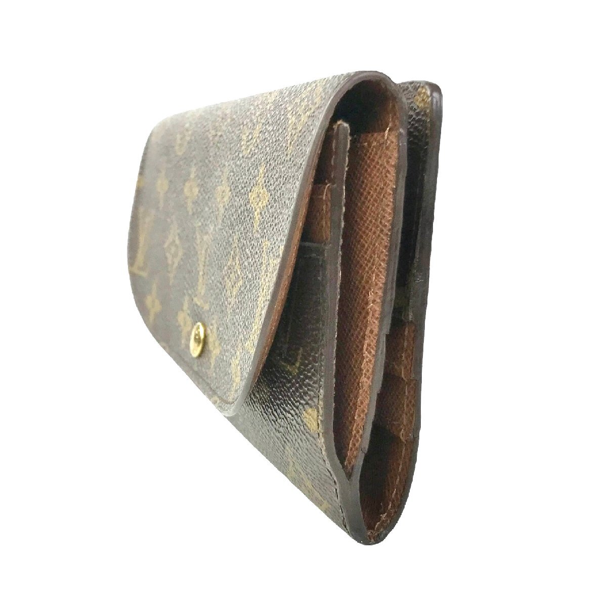 【1円～】ルイヴィトン LOUISVUITTON 財布 長財布 ポルトフォイユ・ルイーズ M60460 TR2182 モノグラム ブラウン 付属品付き 中古_画像3