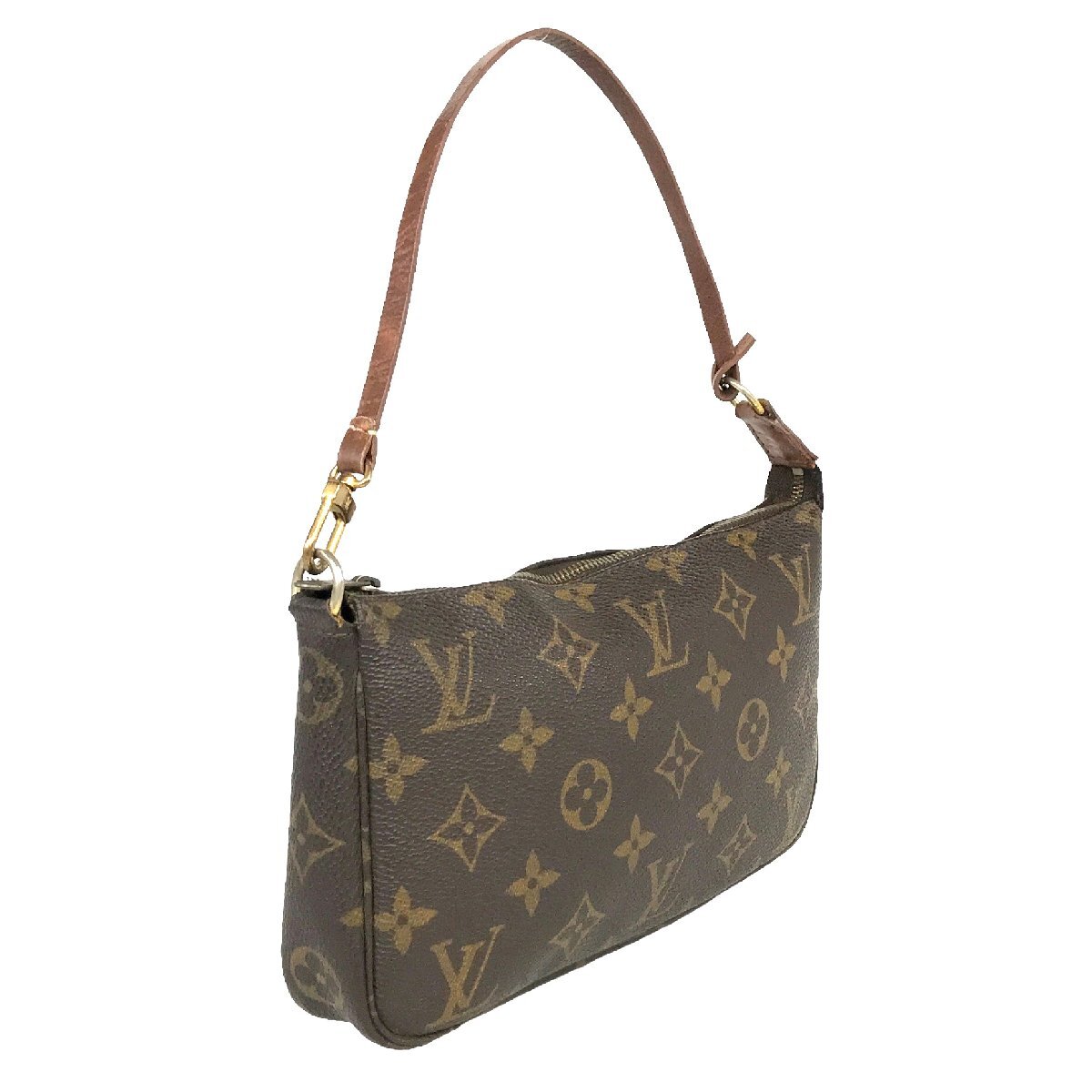 【1円～】 ルイヴィトン LOUIS VUITTON バッグ ハンドバッグ ポシェット モノグラム アクセソワール M51980 AR0020 ブラウン 中古_画像2