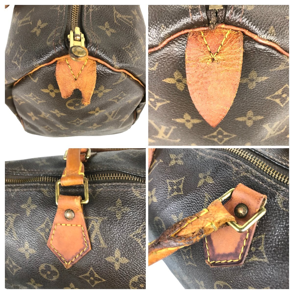 【1円～】ルイヴィトン LOUIS VUITTON バッグ ボストンバッグ ハンドバッグ スピーディ35 モノグラム M41524 SP1927 ブラウン 中古_画像9