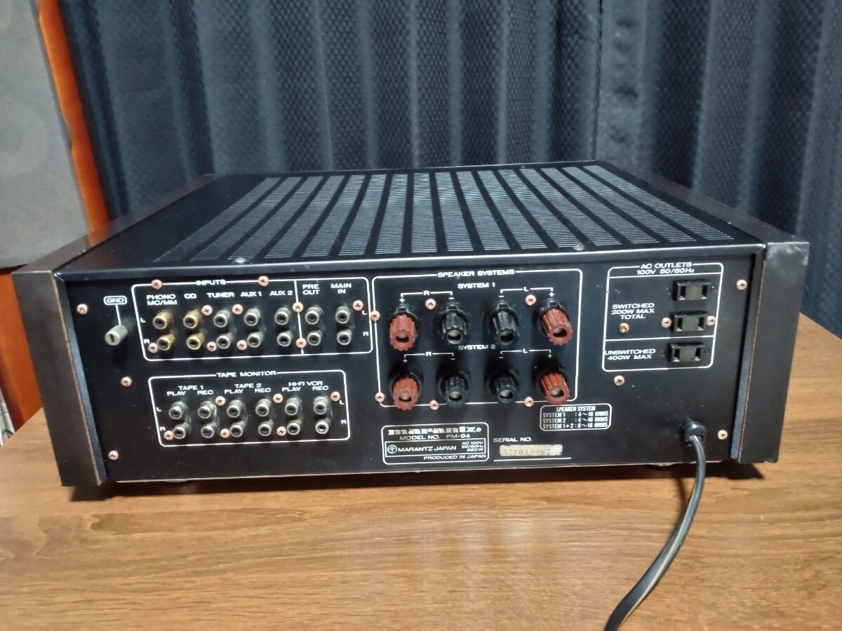 ジャンクMARANTZ PM-94 プリメインアンプ_画像6