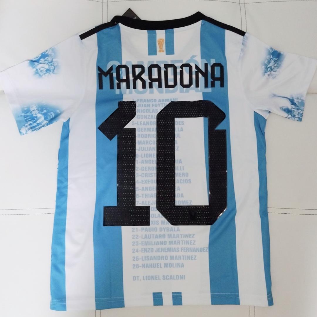 マラドーナ限定品 アルゼンチン代表 160サッカーユニフォーム キッズの画像3
