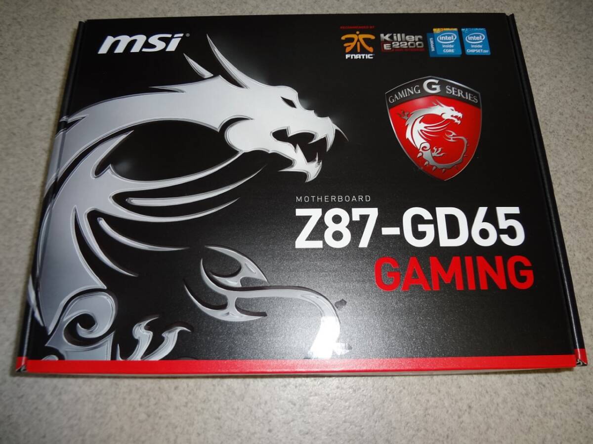 MSI Z87-GD65 Gaming LGA1150 ATXマザーボード[IOパネル付属 CPUクーラー付き] (中古動作品)_画像1