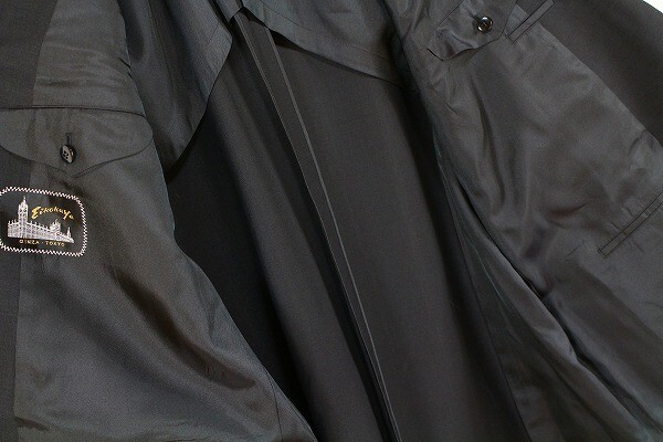 英国屋 Eikokuya 英國屋 綺麗め スーツ S1B テーラード ジャケット パンツ 大きいサイズ 無地 フォーマル 黒 ブラック メンズ [862158]_画像6