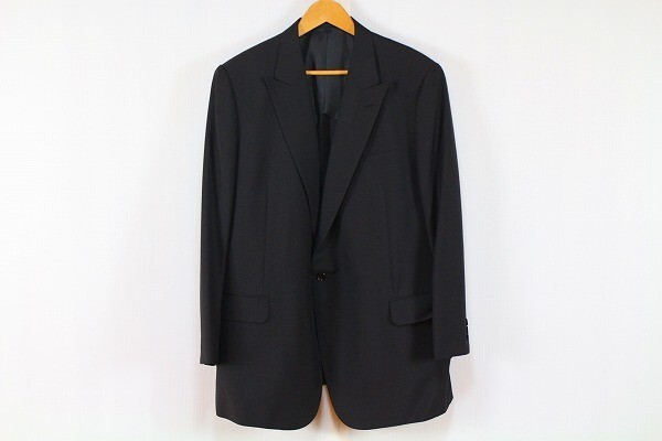 英国屋 Eikokuya 英國屋 綺麗め スーツ S1B テーラード ジャケット パンツ 大きいサイズ 無地 フォーマル 黒 ブラック メンズ [862158]_画像2