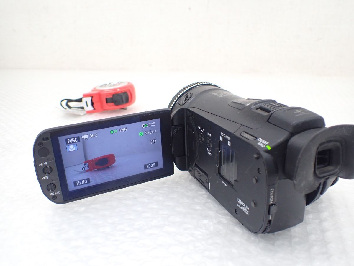 D859-60　Canon キヤノン ハイビジョンカメラ デジタルビデオカメラ iVIS HF G20 2014年製、バッテリーパック BP-808D　中古・動作確認済み_画像2