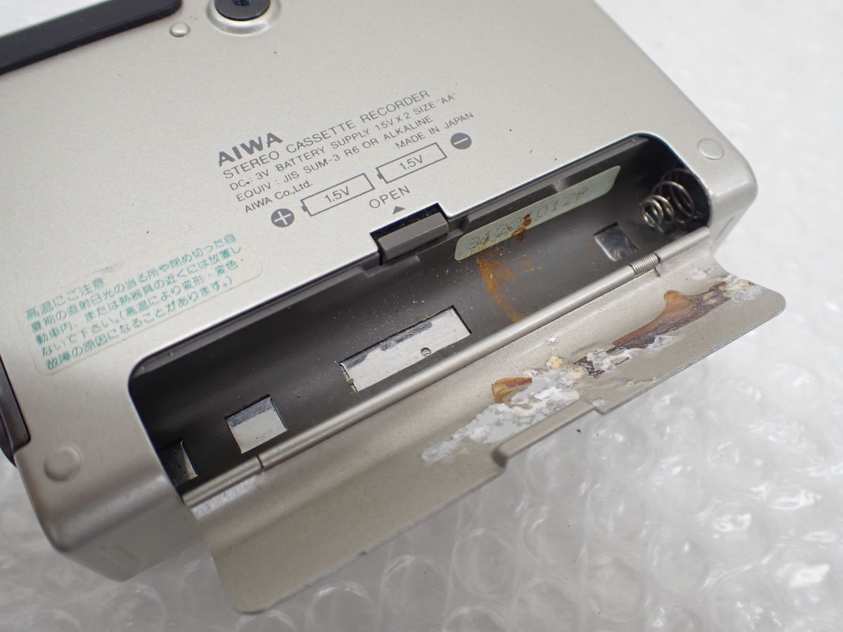 D855-60　AIWA アイワ Cassette Boy カセットボーイ HS-F2 ポータブルカセットプレイヤー 本体　取扱説明書・ビニールカバー_画像9