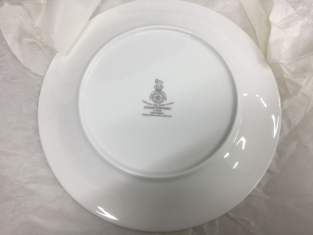 D937-100【未使用保管品】ロイヤルドルトン(ROYAL DOULTON)/カウンターポイント/ケーキサーバー/ケーキプレートセット/ヴィンテージ箱付きt_画像4