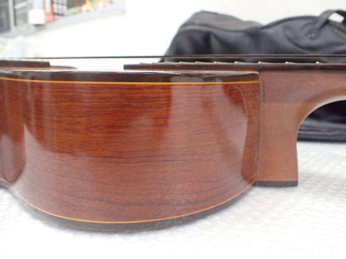 D907-160 全音ギター製作所謹製 銀玲 クラシックギター 弦楽器 ソフトケース付き の画像10