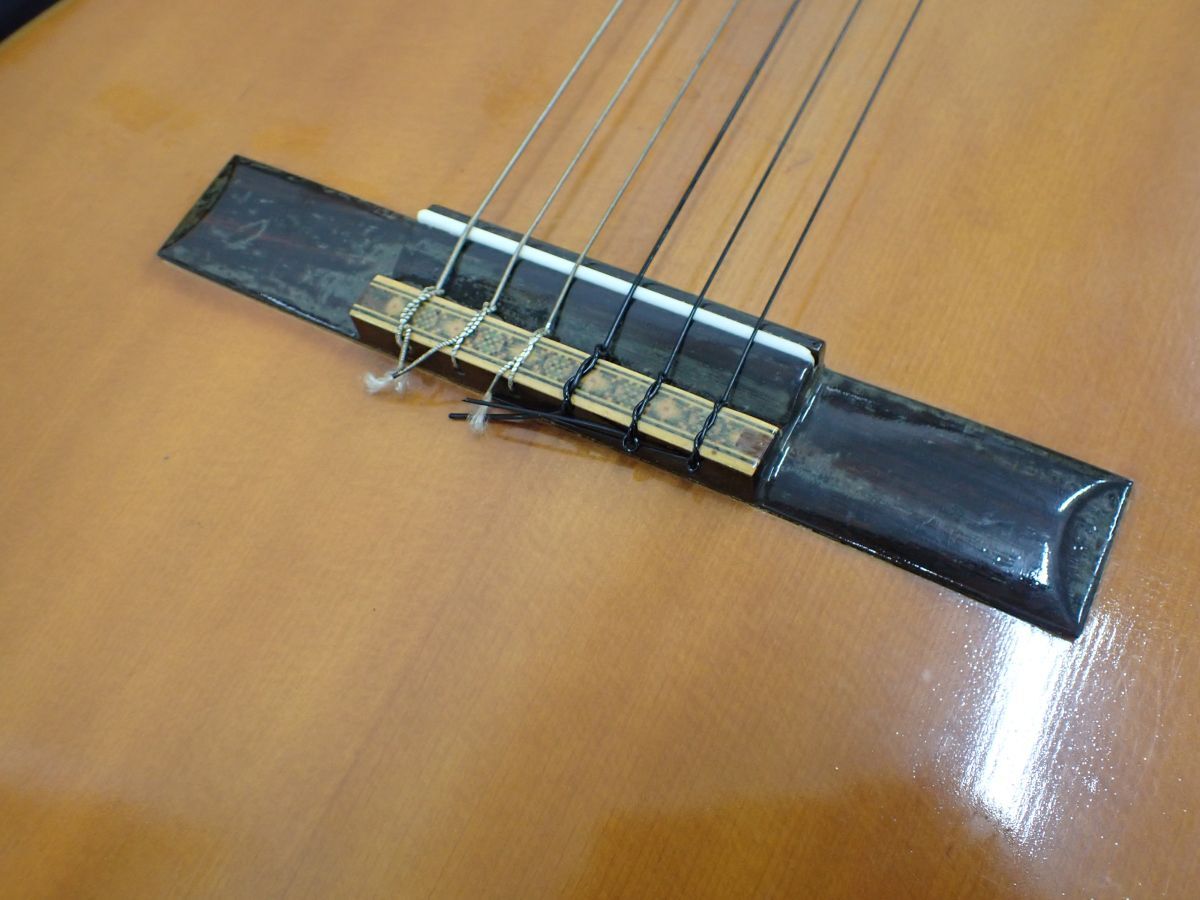 D907-160 全音ギター製作所謹製 銀玲 クラシックギター 弦楽器 ソフトケース付き の画像5