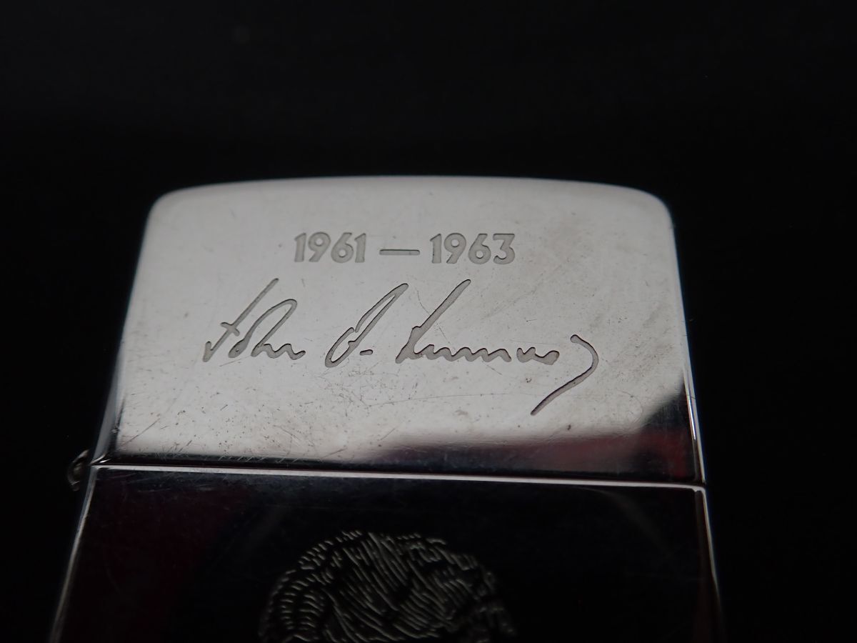 D020-60-M　ZIPPO 1961-1963 ジョン・F・ケネディ（John F. Kennedy） ジッポ ライター 1989年製　喫煙具　中古現状品　レターパック_画像5