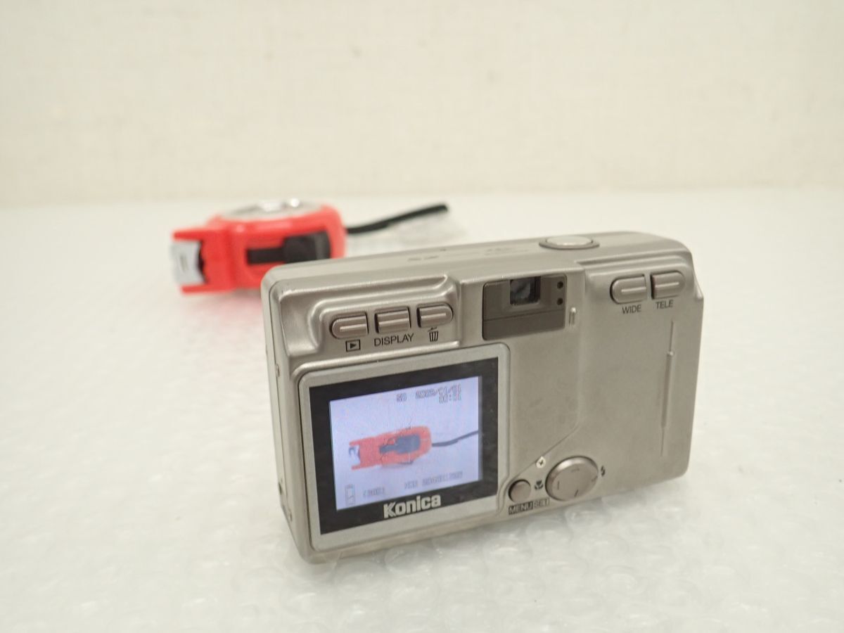 D024-690-M　コニカ　Konica Digital Revio KD-310Z コンパクトデジタルカメラ　シルバー　バッテリー・SDカード　中古・動作確認済み_画像4