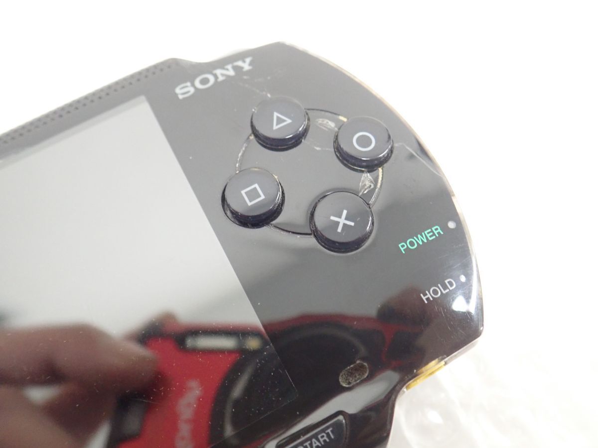 D012-60　SONY PSP　PSP-3000 PB ピアノブラック ソニープレイステーションポータブル　電源ケーブル 初期化・動作確認済み_画像8