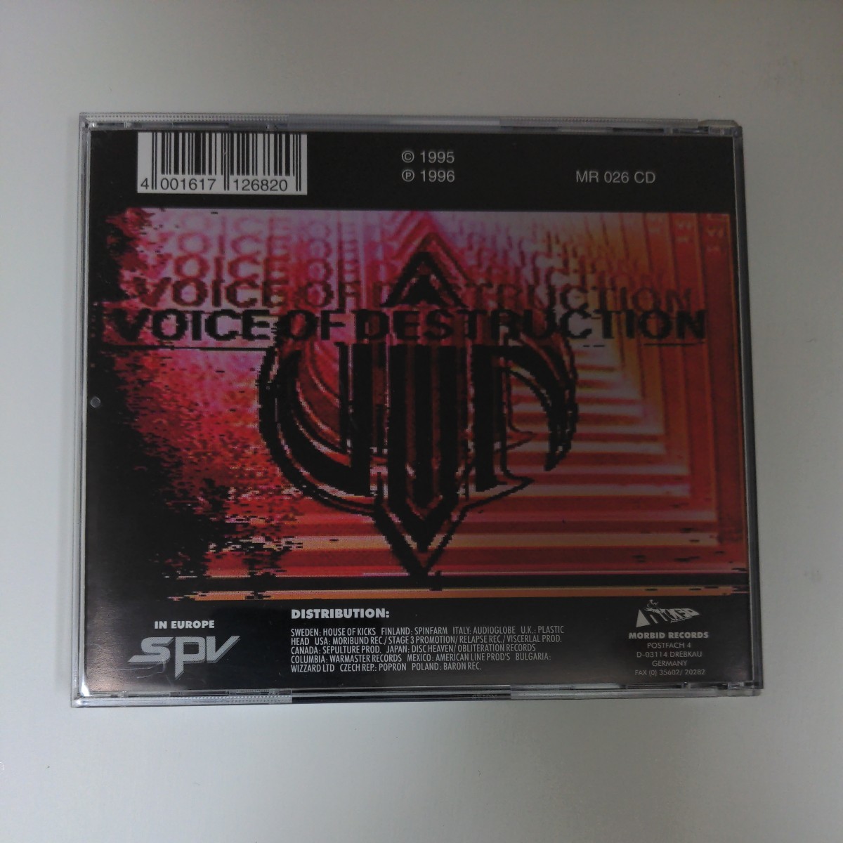 「1st Press」Voice Of Destruction　South Africa　Death Heavy Metal　デスメタル　ヘヴィメタル　輸入盤CD　2nd_画像6