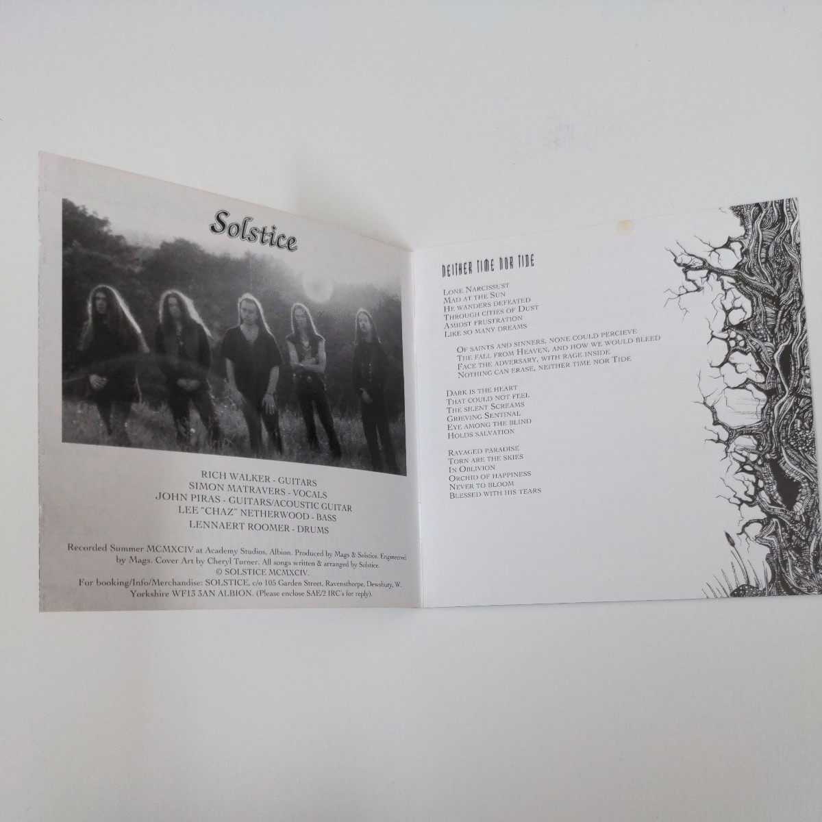 「1st Press」SOLSTICE　UK　Epic Doom Heavy Metal　エピック・ドゥームメタル　ヘヴィメタル　輸入盤CD　1st_画像2