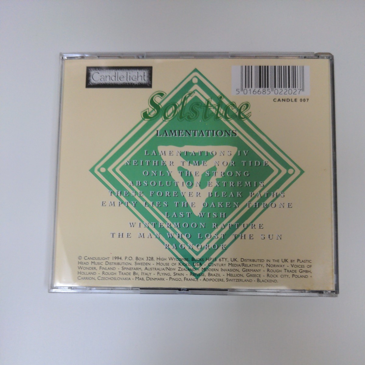 「1st Press」SOLSTICE　UK　Epic Doom Heavy Metal　エピック・ドゥームメタル　ヘヴィメタル　輸入盤CD　1st_画像6