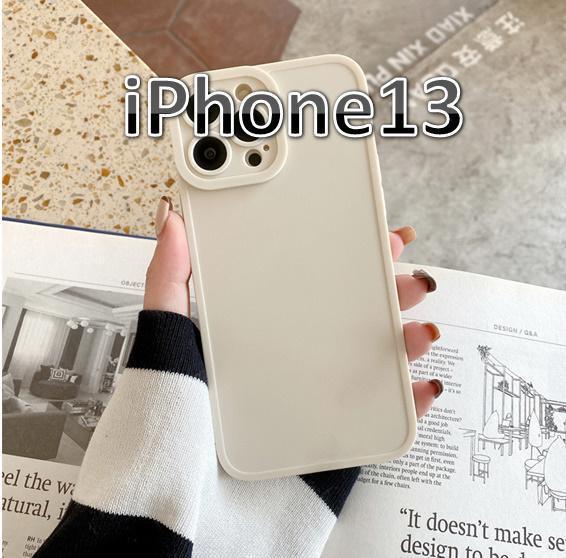 iPhoneケース iPhone13ケース スマホケース スマートフォンケース ホワイト～ベージュ iphone カバー シンプル 216_画像1