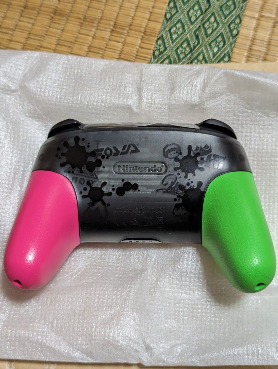 中古(美品)　Nintendo Switch　Proコントローラー　スプラトゥーン2　エディション　プロコン　スイッチ