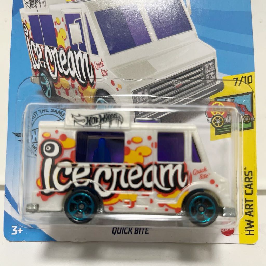 ホットウィール クイックバイト アイスクリーム Hot Wheels QUICK BITE ICE CREAM ミニカー 未開封_画像2