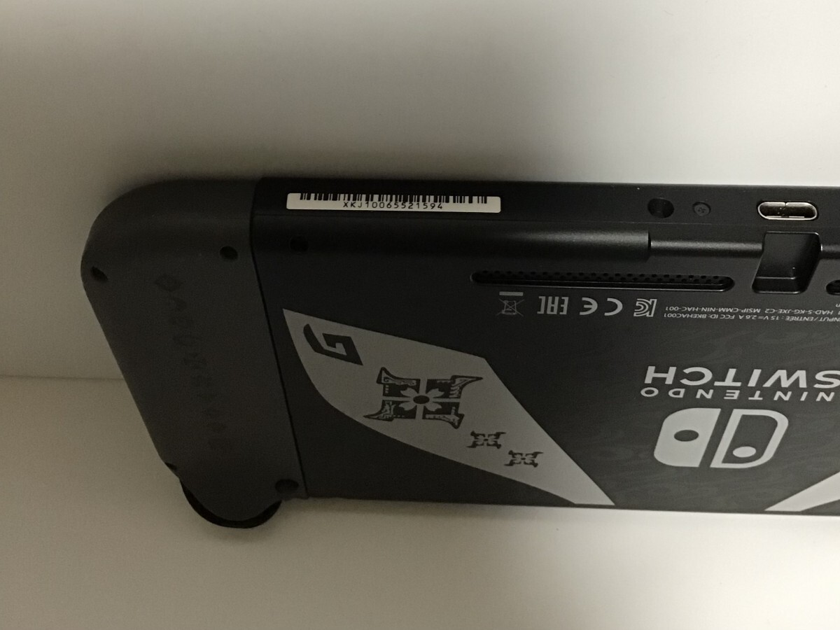 【動作確認・初期化済 Nintendo Switch 本体 モンスターハンターライズ スペシャルエディション HAD-S-KGAGL】初期化済みの為ソフト無し_画像7