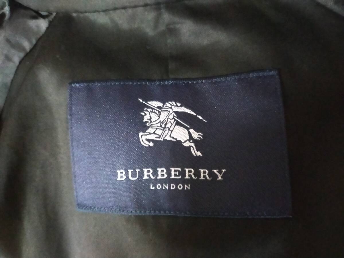 BURBERRY LONDON バーバリーロンドン コート サイズ9号 綿 黒 ブラック レディースの画像3