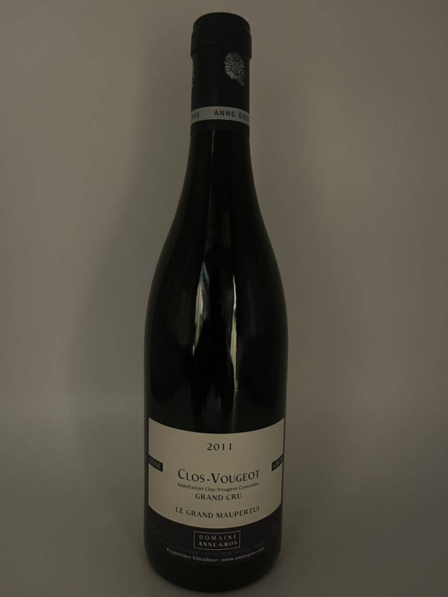 2011 アンヌ グロ ヴージョ レ グラン モーペルテュイ　750ml 赤ワイン Clos Vougeot Grand Cru Le Grand Maupertui_画像1