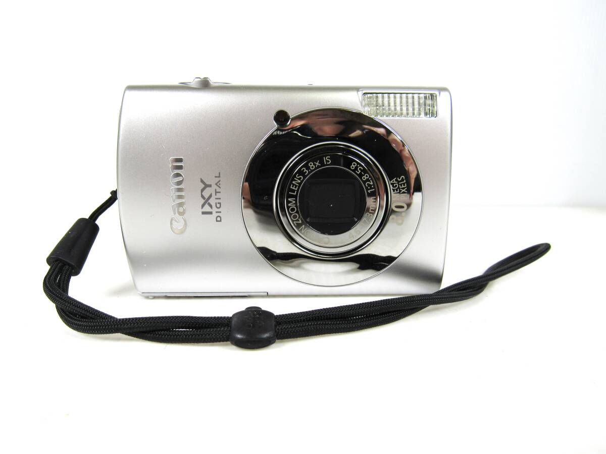 極美品 Canon IXY DIGITAL 910 is SILVER　コンデジ デジカメ デジタルカメラ シルバーカラー ケース 取扱説明書 箱付き キャノン 中古_画像2