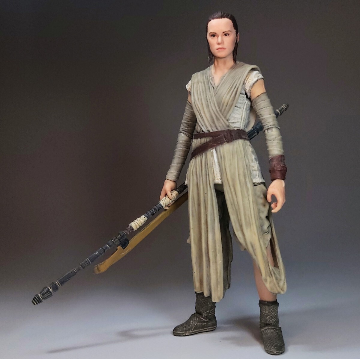 スター・ウォーズ ブラックシリーズ 6インチ レイ リペイント 完成品 +おまけ付 Hasbro STAR WARS EP7 RAY Custom Figure _画像1