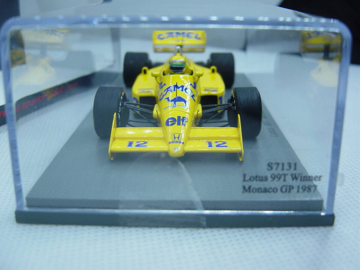 送料350円～ spark 1/43 Lotus 99T Winner Monaco GP 1987 #12 A.Senna ロータス アイルトン・セナ モナコGP キャメル CAMELデカール_画像4