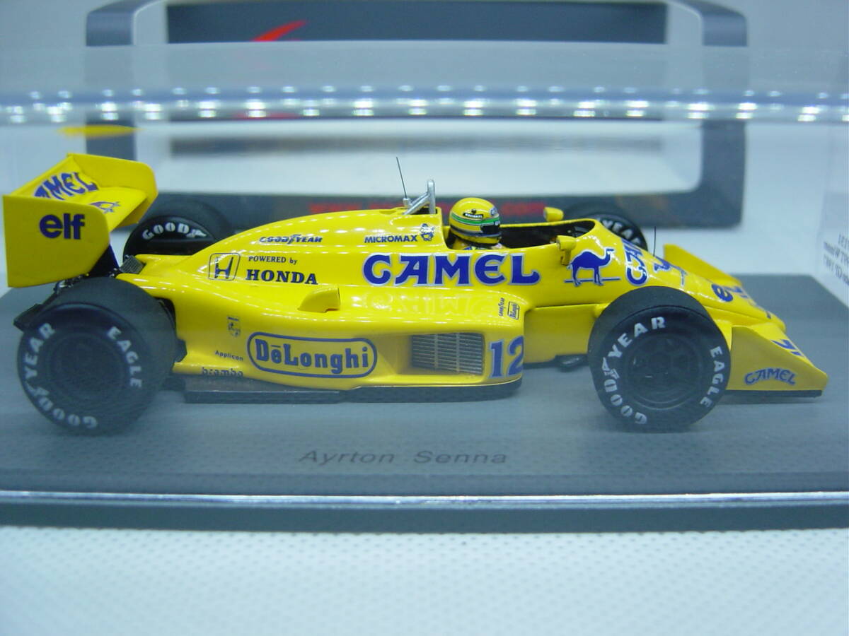 送料350円～ spark 1/43 Lotus 99T Winner Monaco GP 1987 #12 A.Senna ロータス アイルトン・セナ モナコGP キャメル CAMELデカール_画像6