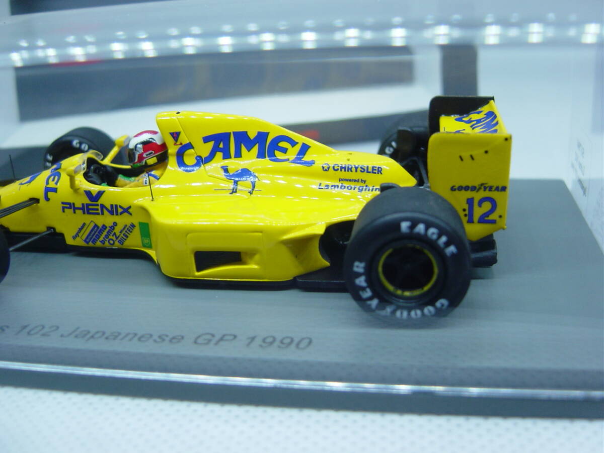 送料350円～ spark 1/43 Lotus 102 Japanese GP 1990 #12 J.Herbert ロータス ジョニー・ハーバート 日本GP キャメル CAMELデカールの画像5