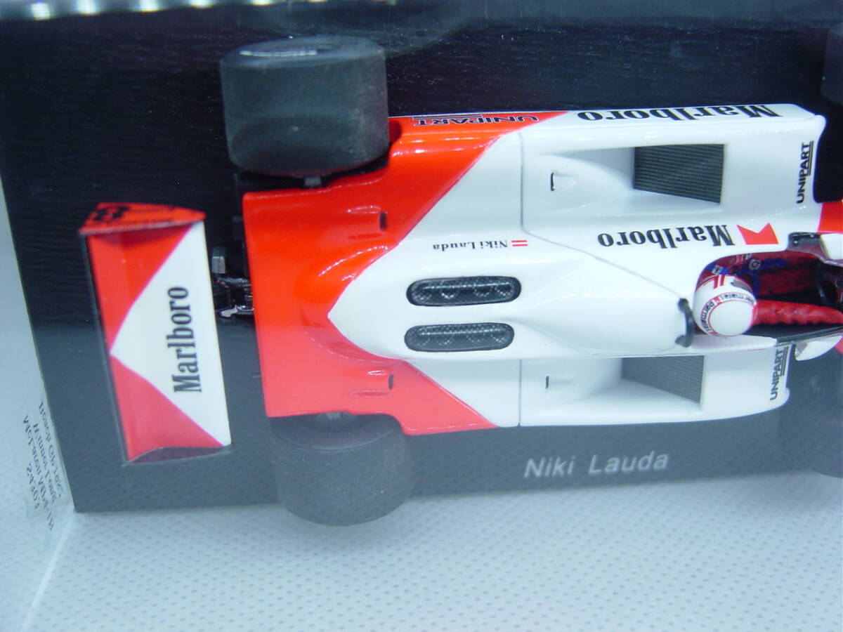 送料350円～ spark 1/43 McLaren MP4-1B Winner Long Beach GP 1982 #8 Niki Lauda マクラーレン ラウダ アメリカ西GP マルボロ Marlboroの画像9