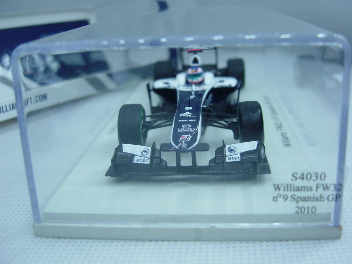 送料350円～ spark 1/43 Williams FW32 Spanish GP 2010 #9 R.Barrichello ウィリアムズ バリチェロ スペインGPの画像4