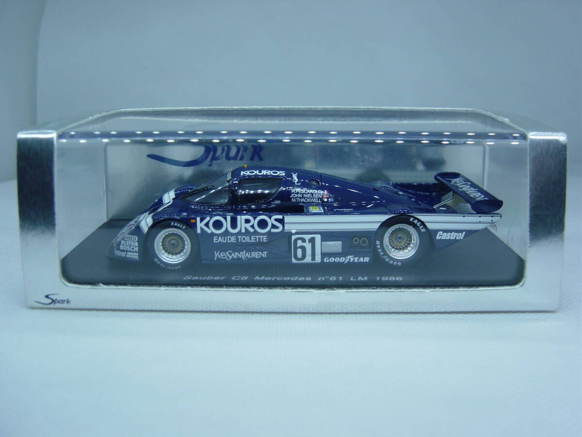 送料350円～ spark 1/43 Sauber C8 Mercedes LM 1986 #61 J.Nielsen/M.Thackwell ザウバー Le Mans ル・マン_画像1