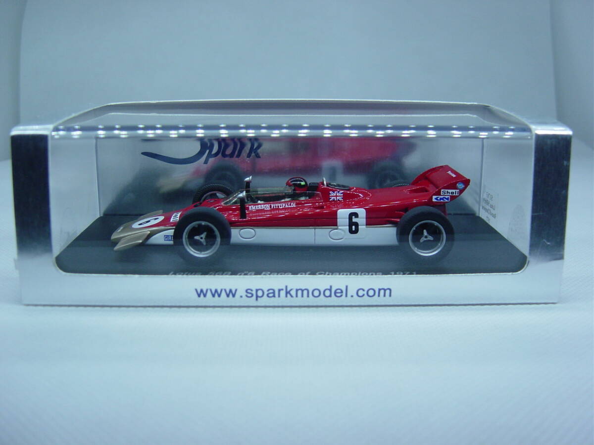 送料350円～ spark 1/43 Lotus 56B Race of Champions 1971 #6 E.Fittipaldi ロータス エマーソン・フィッティパルディ_画像1