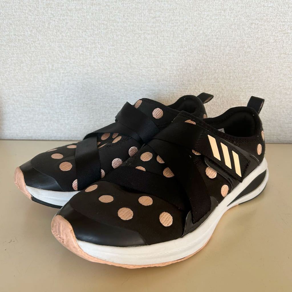 adidas Disney collaboration Minnie Mouse sneakers 24.5cm adidas FortaRun X Collab K Adidas foru cod nFY1487 polka dot dot black pink 