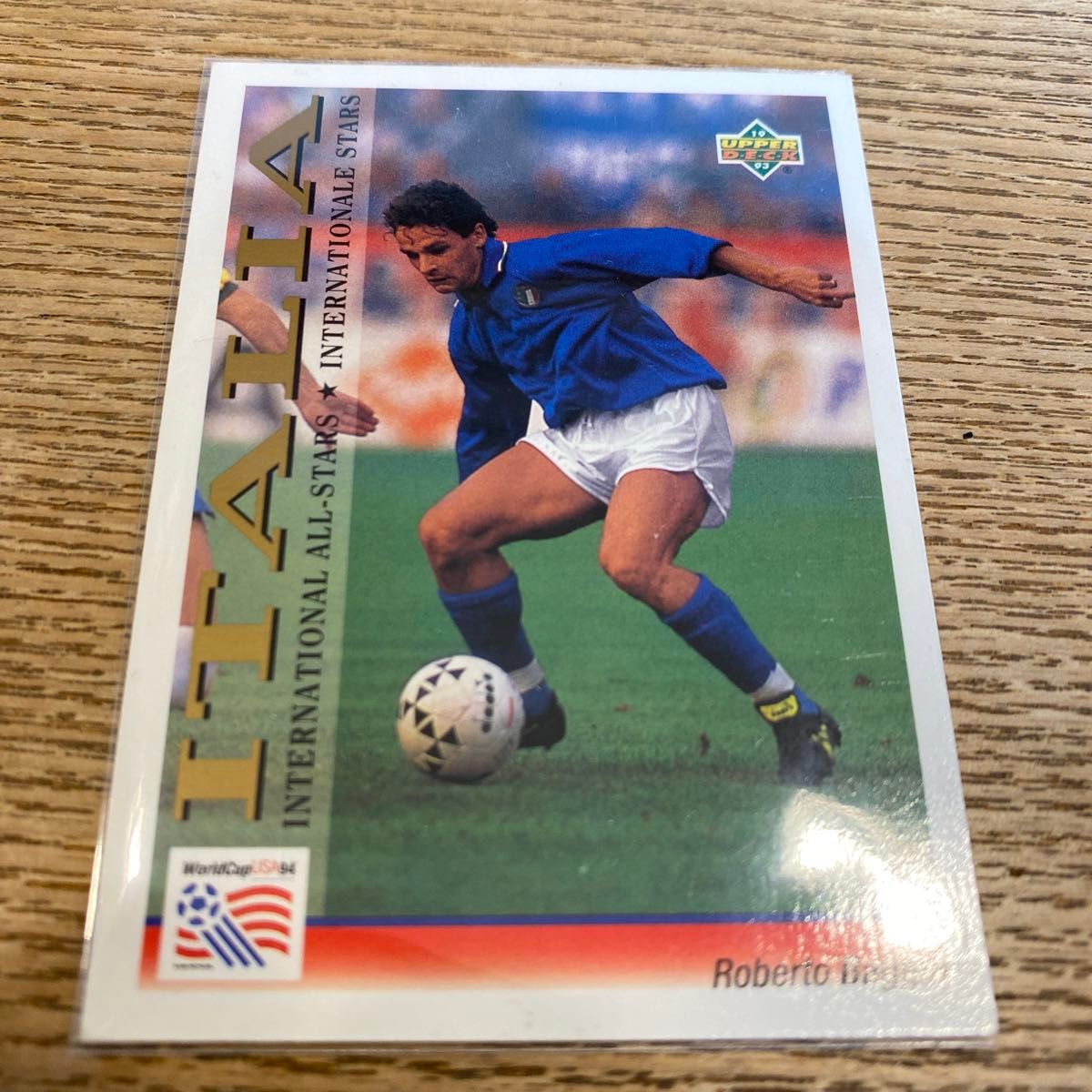 ワールドカップサッカー　USA 94 トレーディングカード　roberto baggio バッジョ