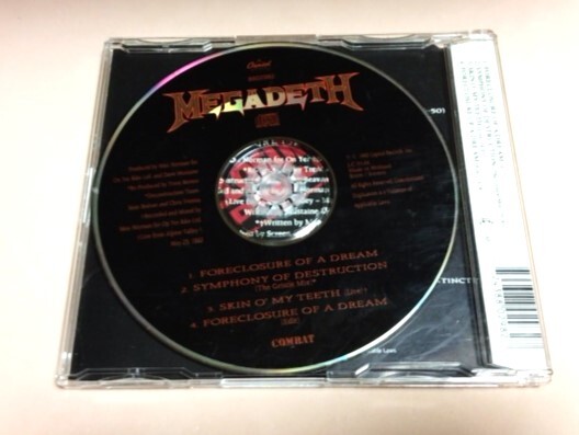 MEGADETH(メガデス)「Foreclosure of a Dream」 UK&EU盤_画像2