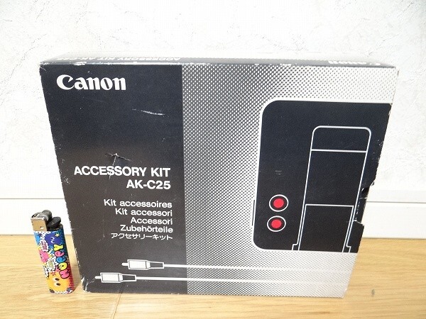 新品 80年代 ビンテージ 日本製 CANON キャノン ACCESSORY KIT AK-C25 アクセサリーキット ACカプラー フロッピーカメラ レトロ 当時物の画像3