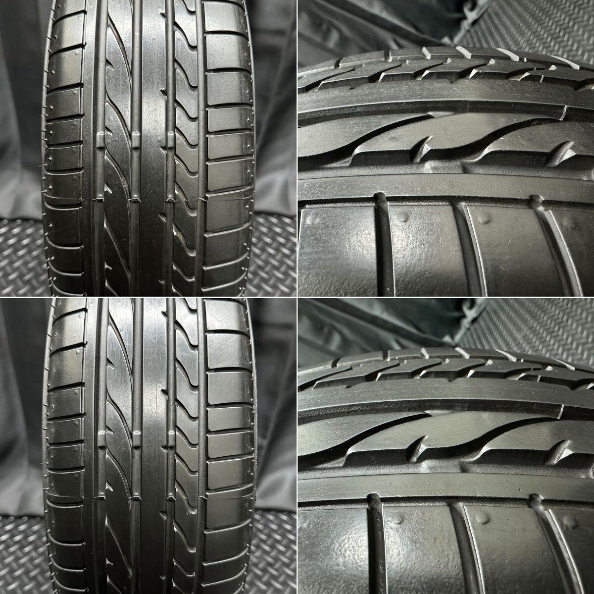 美品★165/55R15 ブリヂストン ポテンザ RE050A＆アルトターボRS 純正ホイール 4本 №B240308-B1 アルトワークス等/HA36S*スズキ*15インチの画像2