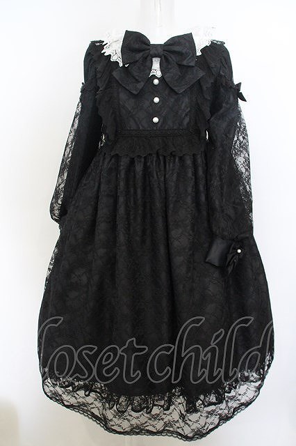 Angelic Pretty / Classic Bisque Dollワンピース クロ O-24-02-12-087-AP-OP-IG-OS