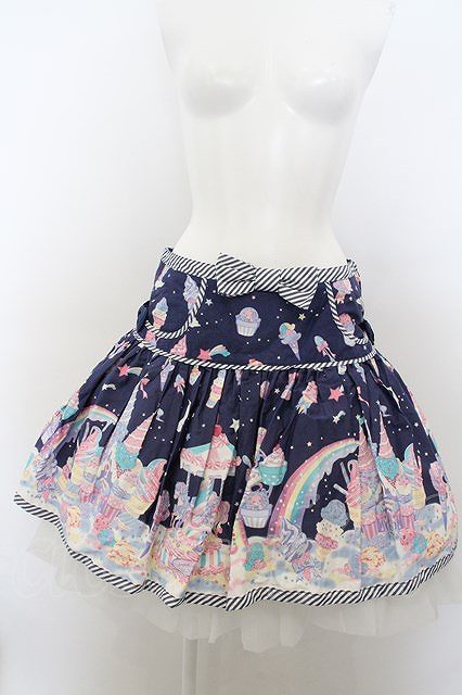 Angelic Pretty / MilkyPlanetスカート（2013年） ネイビー O-24-02-12-009-AP-SK-OW-OS